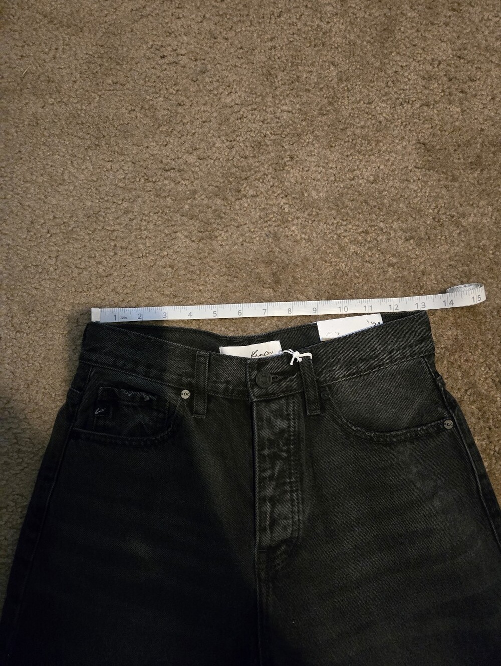 KanCan Black Distressed 90's Flare Jeans - Picture 8 of 9